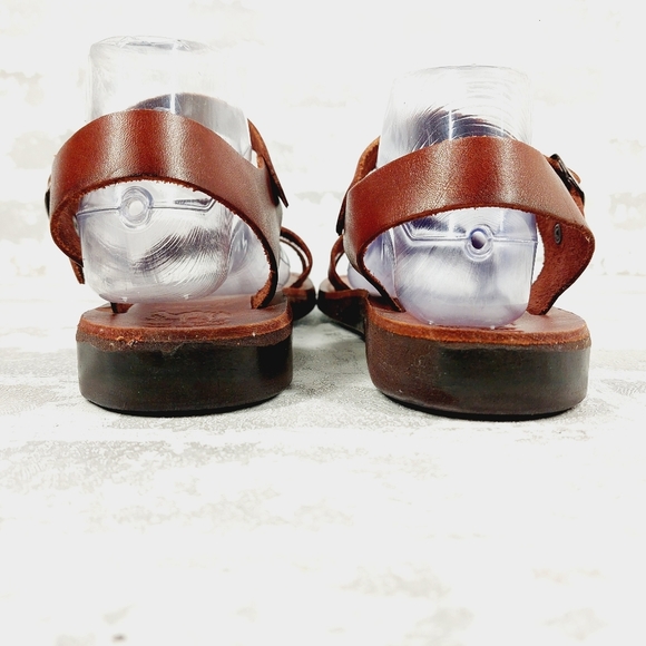 Camel Biblical Jesus  ‘Evangelist’ Made in Bethlehem Red Leather Sandals C38 - Picture 6 of 12